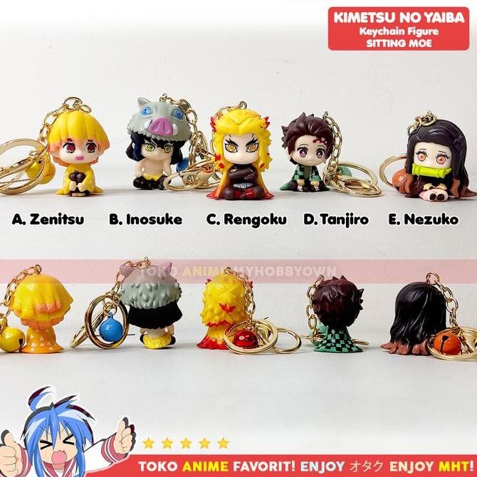 Gantungan Kunci Figure Anime Kimetsu no Yaiba Demon Slayer MOE