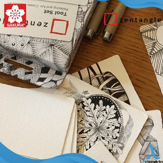 DRAWING PEN SAKURA ZENTANGLE SET PIGMA MICRON PULPEN GAMBAR ORIGINAL DAN TERPERCAYA