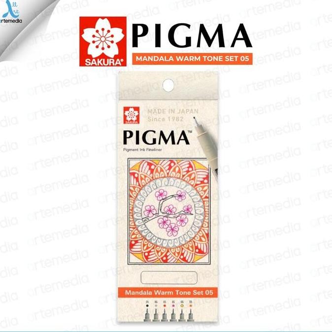 DRAWING PEN SAKURA PIGMA MICRON 05 MANDALA SET A ORIGINAL DAN TERPERCAYA