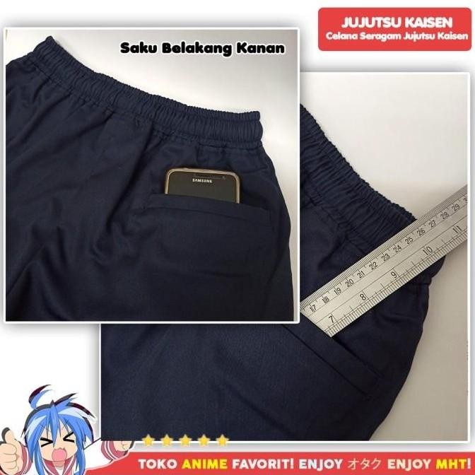 Celana Cosplay Anime Gakuran Jujutsu Kaisen Itadori Fushiguro Inumaki