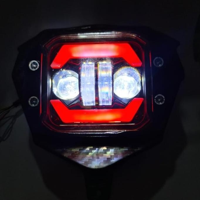 Promo Headlamp KLX CRF WR daymaker / batok lampu set cover pnp lampu daymaker COD