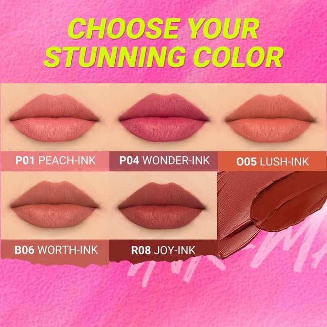 [BUY 1 GET 1] DAZZLE ME Ink-Matte Ink-Gloss Lip Cream Ombre Collection Lip Cream Lip Tint Pigmented 