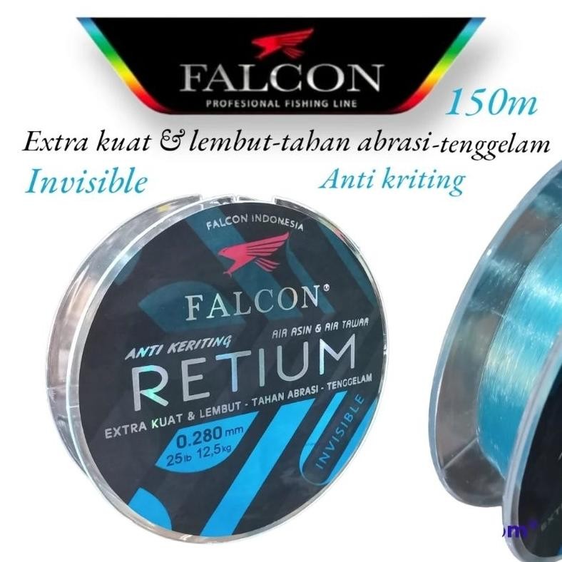 SENAR FALCON RETIUM 150 METER SENAR PANCING NILON GALATAMA GALAPUNG