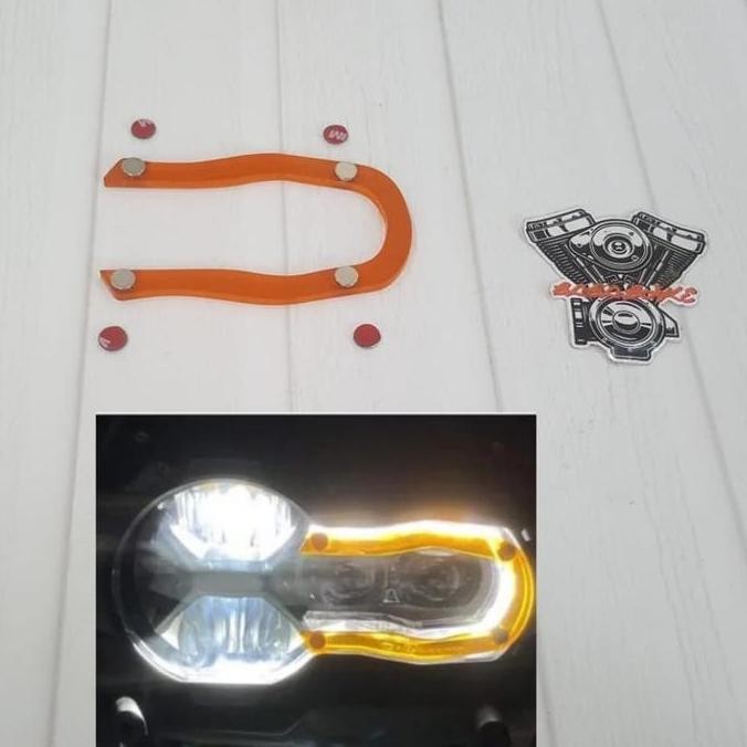 Promo Ornament headlamp BMW GS list lampu BMW GS Orange COD