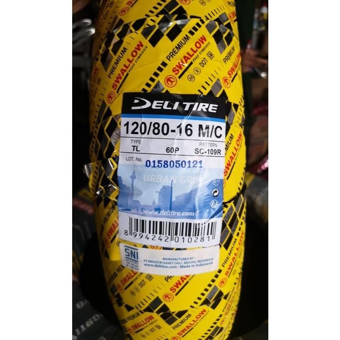 Baru SWALLOW SC 109R 120 80 16 TUBELESS Ban Luar Motor Modifikasi moge Sc109R SC109 SC 109