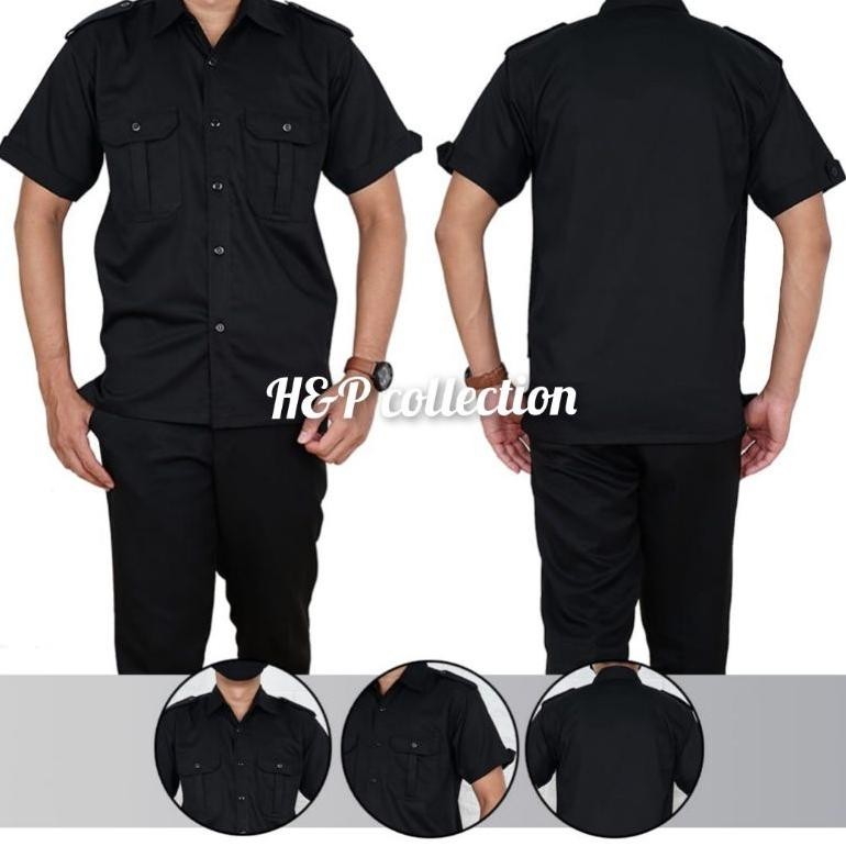 Enzino Sport Kemeja PDH Hitam , Kemeja PDH Biru Muda , Kemeja PDH Hijau Army , Kemeja PDH Biru Dongk