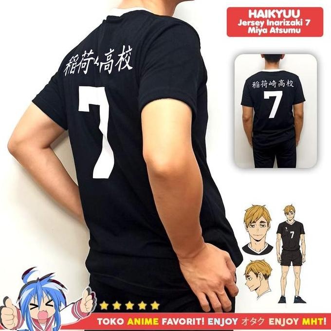 Kostum Cosplay Anime Haikyuu Jersey Inarizaki No. 7 Miya Atsumu
