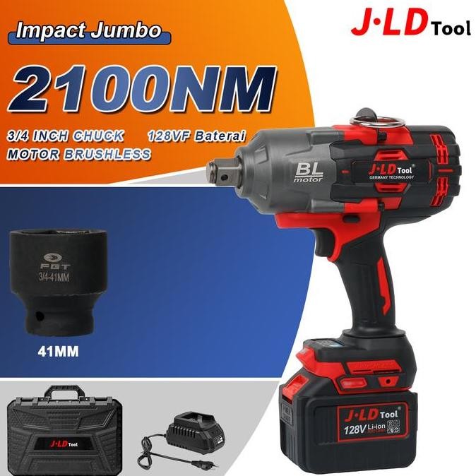 BELERAINTE- JLD 2100NM Impact Jumbo 128VF Xtra Jumbo Brushless Impact Baterai Torsi Besar 3/4INCH CH