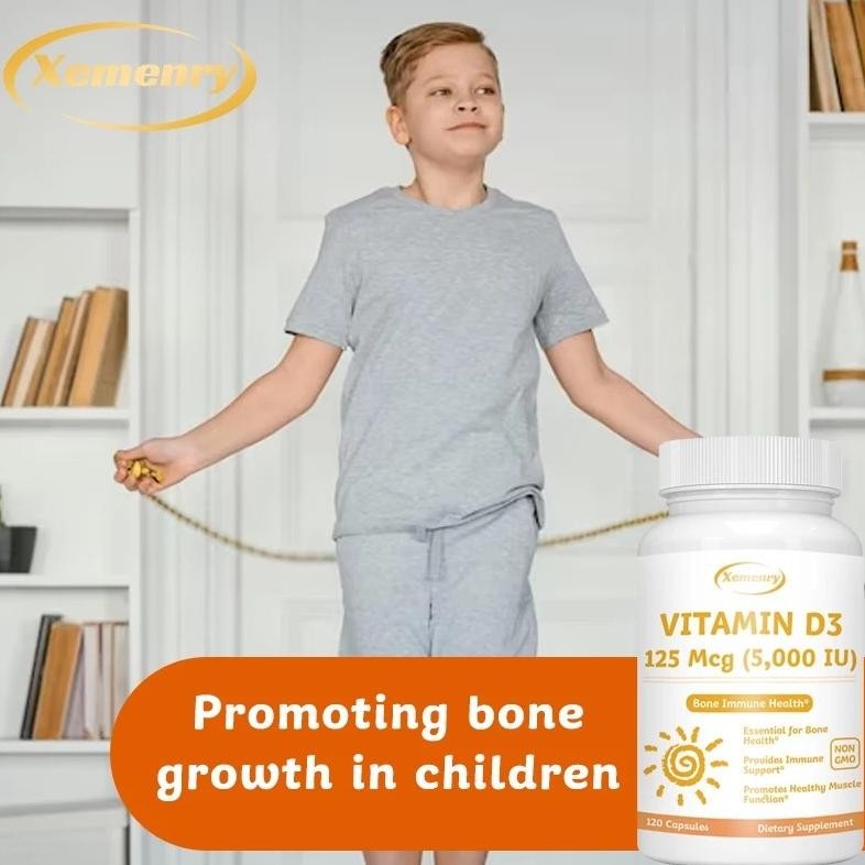 [Promo ] Usa Vit D3 5000 Iu 5000Iu - 60 Kapsul Xemenry Vitamin D Original