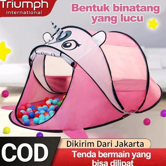 ZOLDYCK Tenda Lipat Anak/Mainan Lipat Tenda Kemah Anak/Tenda Kemah Luar Ruangan Anak Lipat