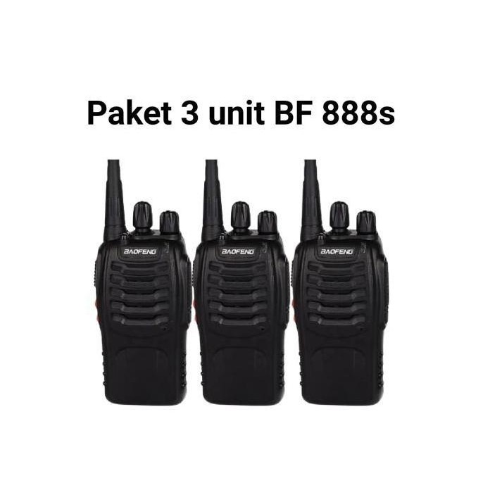 ZOLDYCK- Paket 3 HT BF 888s Radio komunikasi led jarak jauh