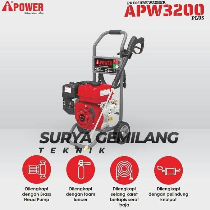 KIKYO- Mesin Steam AiPOWER Jet Cleaner High Pressure Washer APW3200