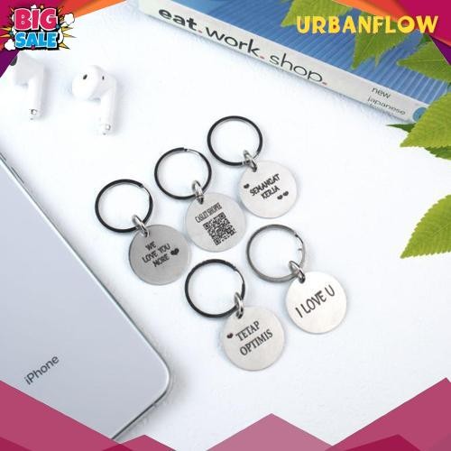 Gercep Gantungan Kunci Custom Nama / Tag Nama Kucing Anjing