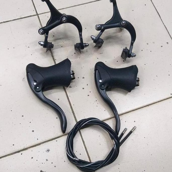 Rem balap U Brake Alloy baut biasa komplite