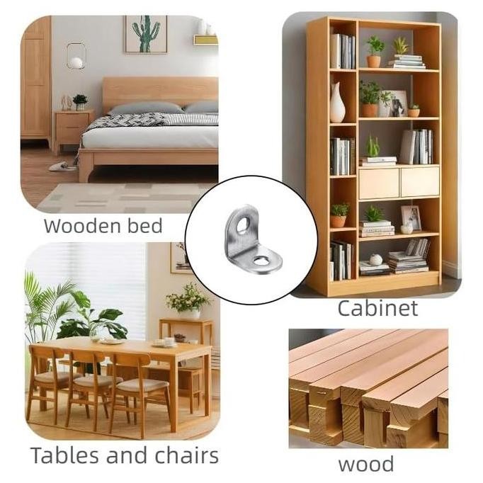 Promo 10Pcs Siku L Tebal Siku Minimalis Siku Besi L Siku Ambalan Besi Siku Rak Siku L Stainless Stee