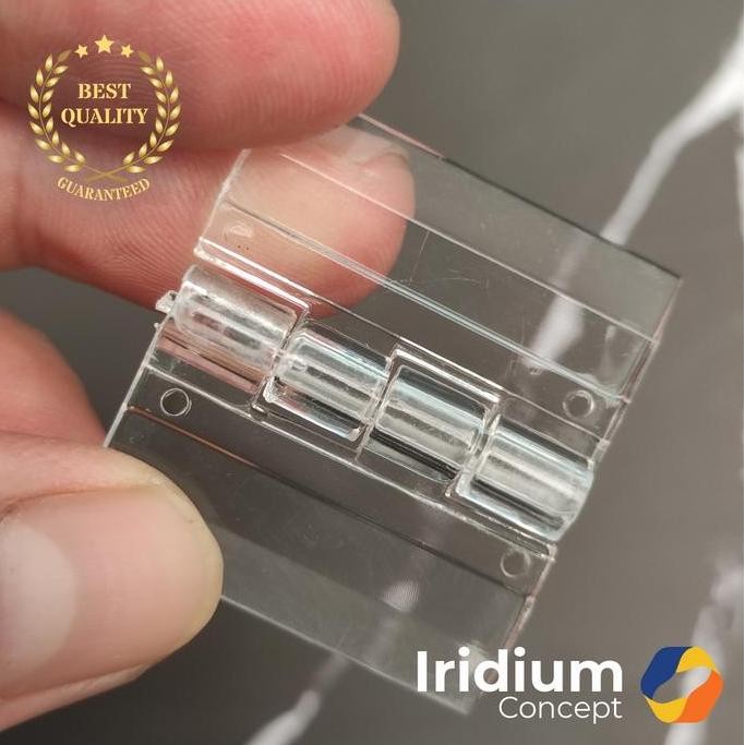 Promo Engsel Akrilik 30X34 Mm Bening / 3Cm Clear Acrylic Hinge 3 Cm Kecil Plastik Cod