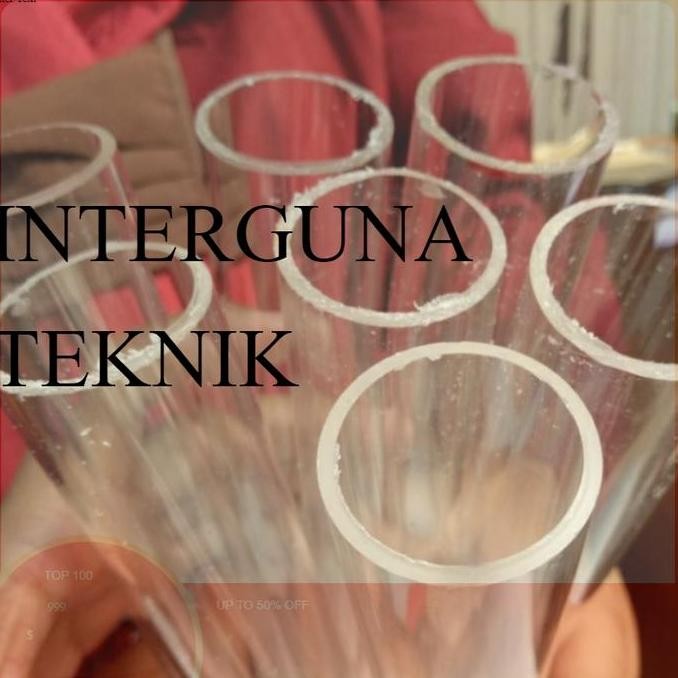 KAORU- PIPA AKRILIK 44 x 50 ( Acrylic Pipe ) TABUNG PIPA ACRYLIC BENING