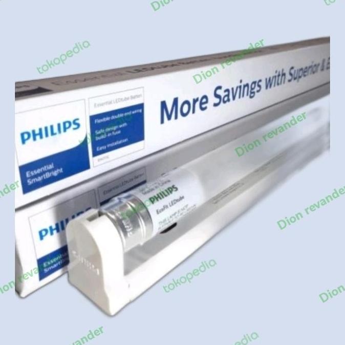 Lampu philips led neon tl panjang 16wat + rumah 1set. gosend / grab GS