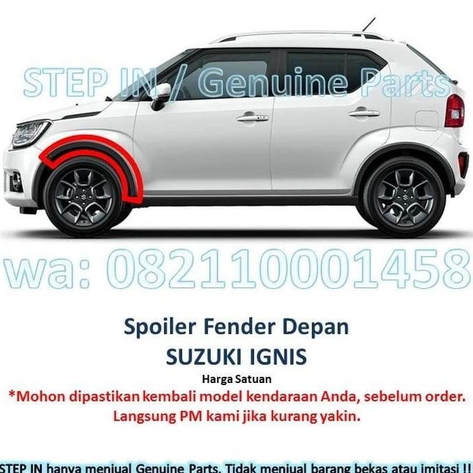 Spoiler Fender Depan Samping Suzuki IGNIS GX Cover front list garnish