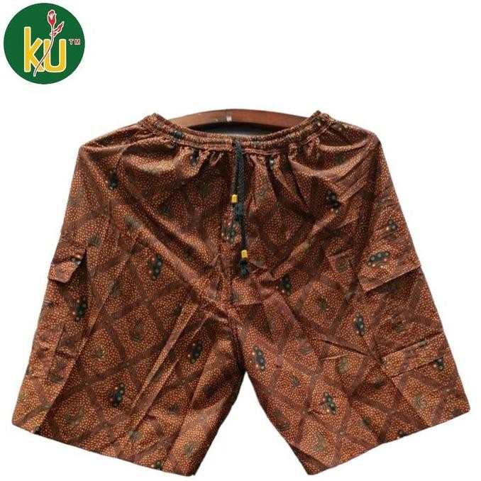 Kencana Ungu Celana Boim Pendek Celana Batik Pria Celana Batik Katun Celana Batik Santai