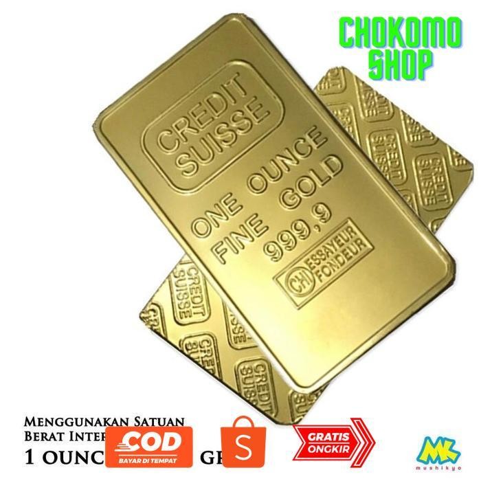 FUZ-611 CXV-38 CREDIT SUISSE Gold Bar Replica Berkualitas Premium