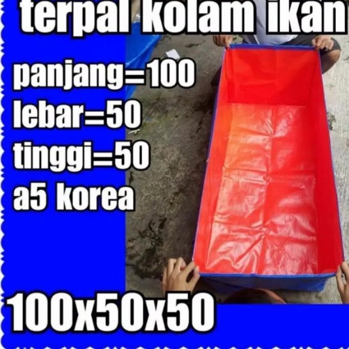 TERPAL KOLAM IKAN TYPE A5 100X50X50