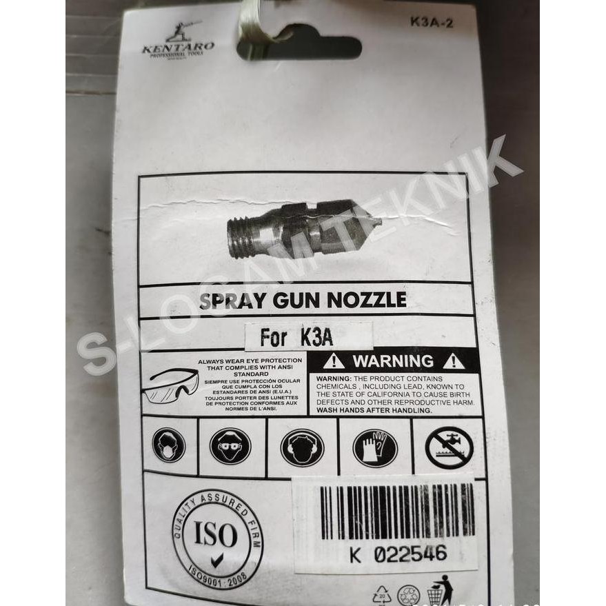 Promo Nozzle Nozel Dalam Kepala Spray Gun K-3A Kentaro Spare Part K3A 3B Cod