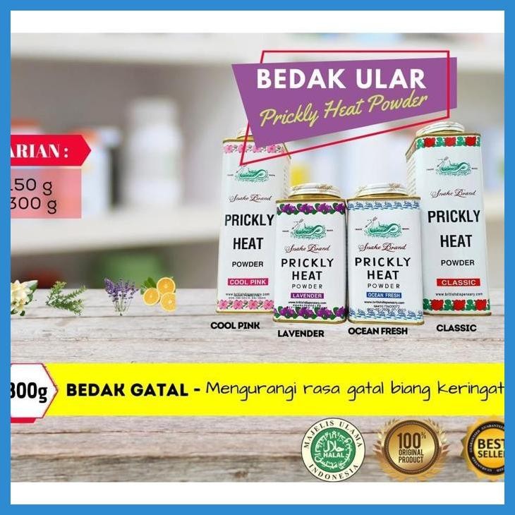READY PRICKLY HEAT POWDER - BEDAK ULAR - BEDAK ULAR BUAT GATAL - BEDAK ULAR PRICKLY HEAT ORIGINAL - 