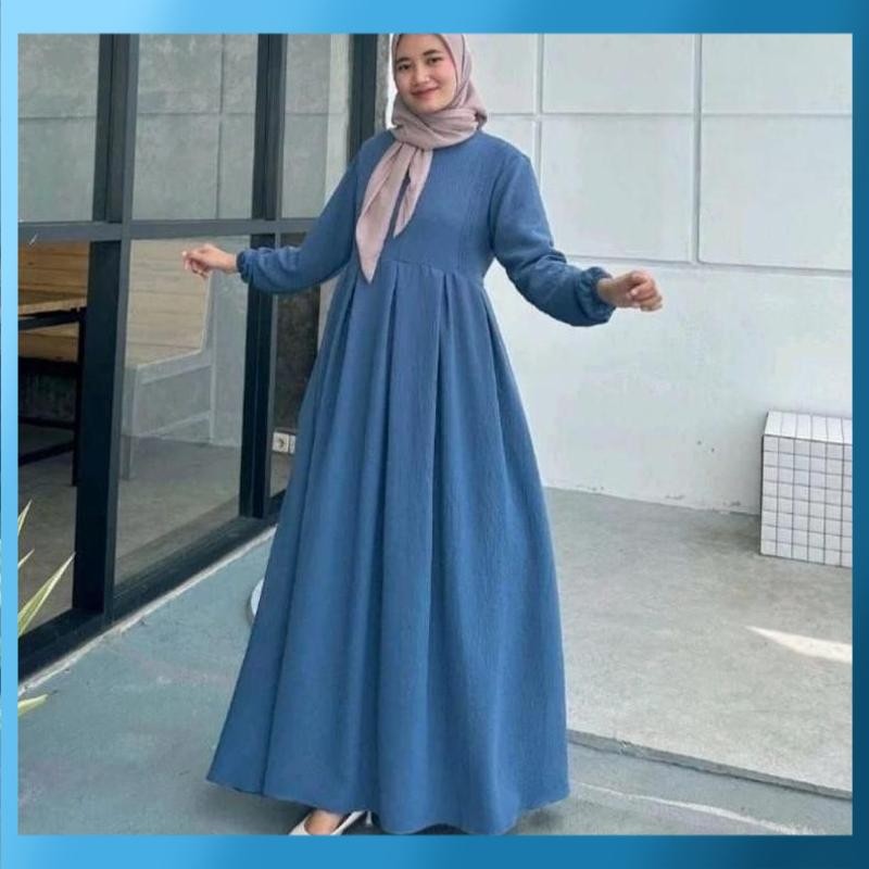 Diskon DRESS REMAJA WANITA  DRESS MAXY GINA GAMIS LEBARAN TERBARU /TERMURAH - 2025 COD Termurah Terl
