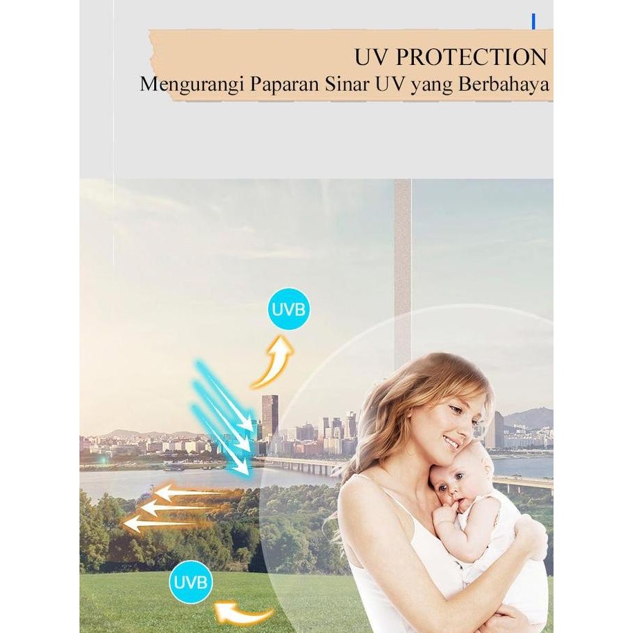 DF324>> STICKER STIKER SANBLAST KACA ONEWAY SATU ARAH KACA FILM SUNBLAST WINDOW FILM ONE WAY MIRROR 