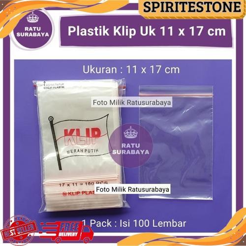GROSIR Plastik Klip Kecil uk 11x17 cm isi 100 pcs Clip Ziplock 17x11 Packing Masker Obat Snack Cap M
