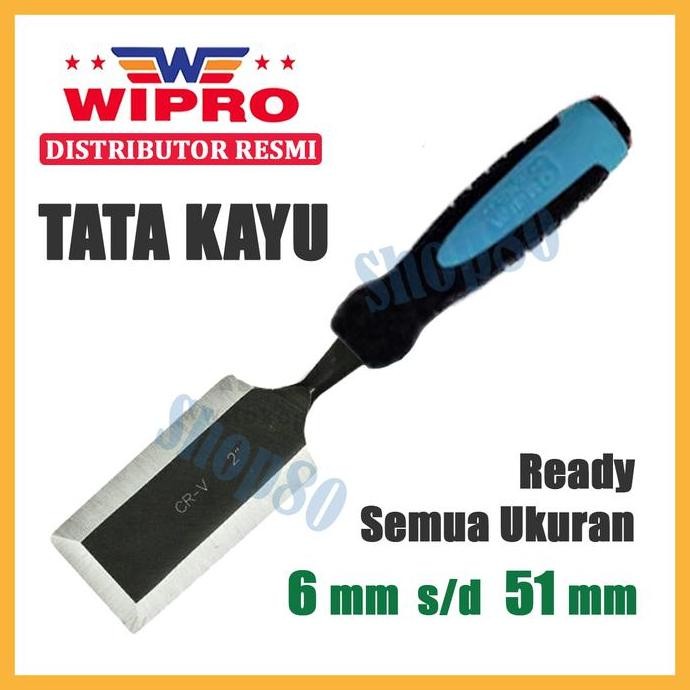 Wipro Tatah Pahat Tata Kayu Wood Chisel 6 8 10 12 16 18 25 32 38 51 Mm