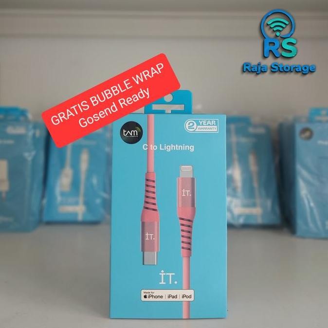 It Power Connector Usb-C To Lightning Cable Kabel Charger Iphone-Pink