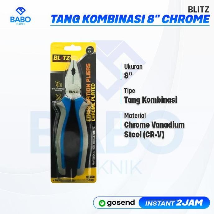 Tang Kombinasi Chrome Blitz 8 Inch