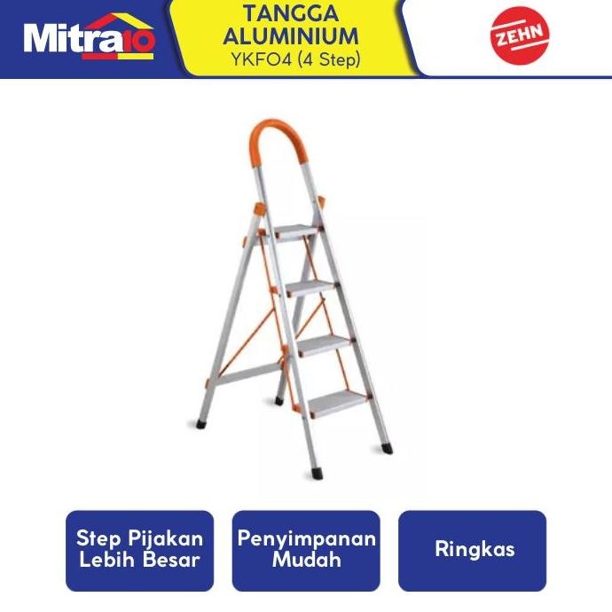 Zehn Tangga Aluminium 4 Step