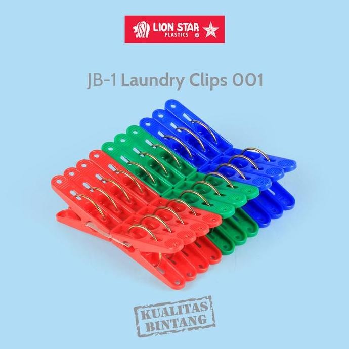 Jepitan Baju Lion Star 1 Pak/Jepitan Jemuran/Capitan Jemuran Lion Star