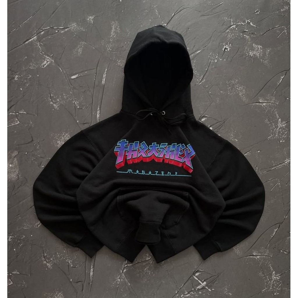 Hoodie Thrasher MAN UNISEX Blue sky