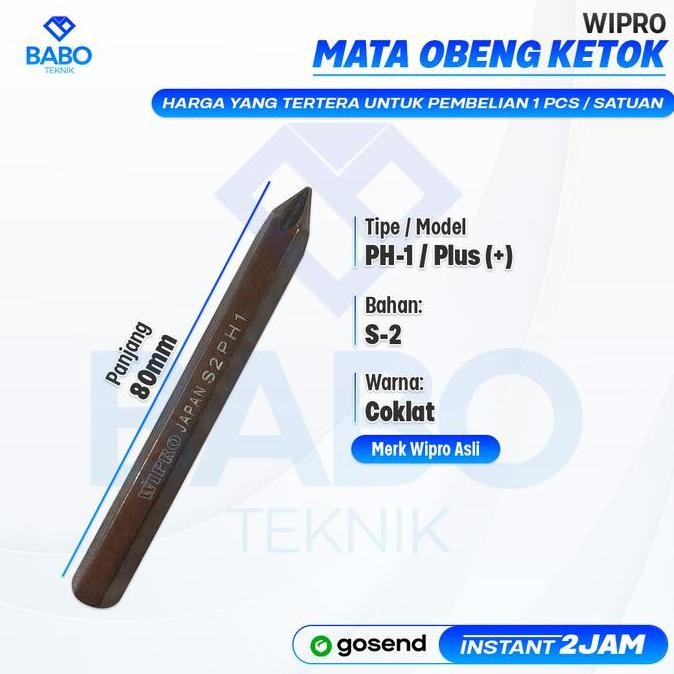 Mata Obeng Ketok Wipro Ph 1 Mata Obeng Getok Ph1 Plus Obeng