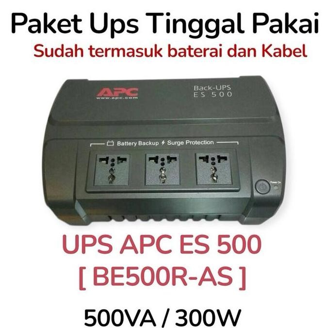 Ups Apc BE500R As Ups Apc ES 500Va cocok buat komputer dan tv dll Murah
