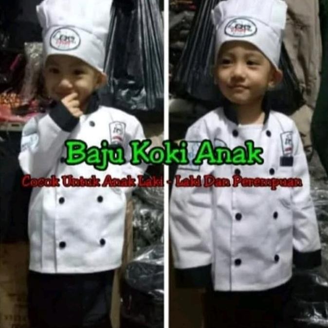 Baju Koki Anak, Baju Koki Cilik, Baju Masak anak cilik, Karnaval anak