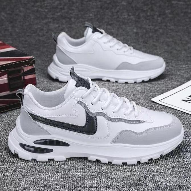 Moonsite Sepatu Running Gym Shoes White Outdoor Olahraga