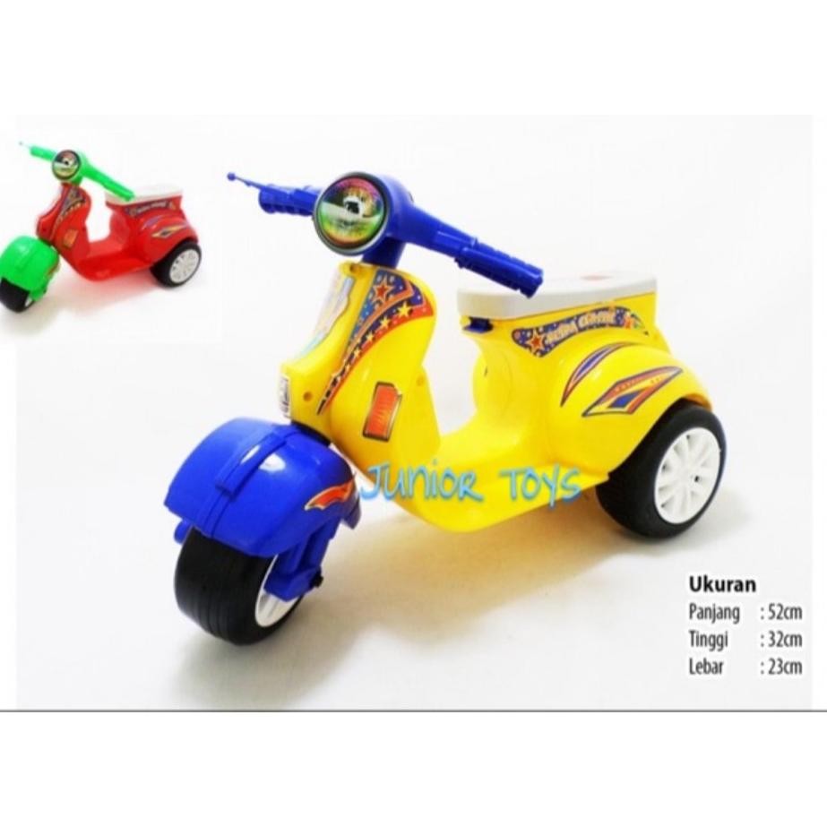mainan vespa mini anak / moil dorong vespa anak