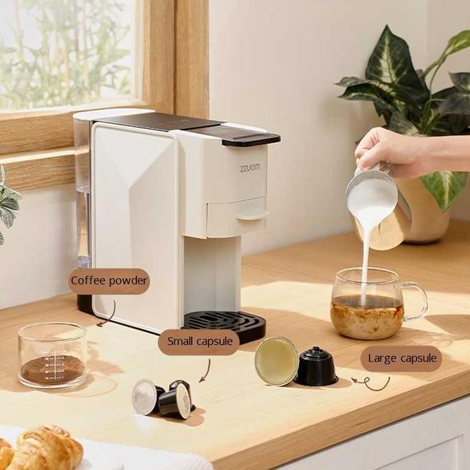 Promo Mesin Kopi Espresso Semi Otomatis Cappucino Coffee Machine ZZUOM COD