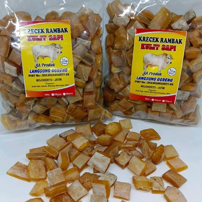 rambak kulit sapi mentah kotak 1kg Kerupuk Food Masakan Sayur Snacks