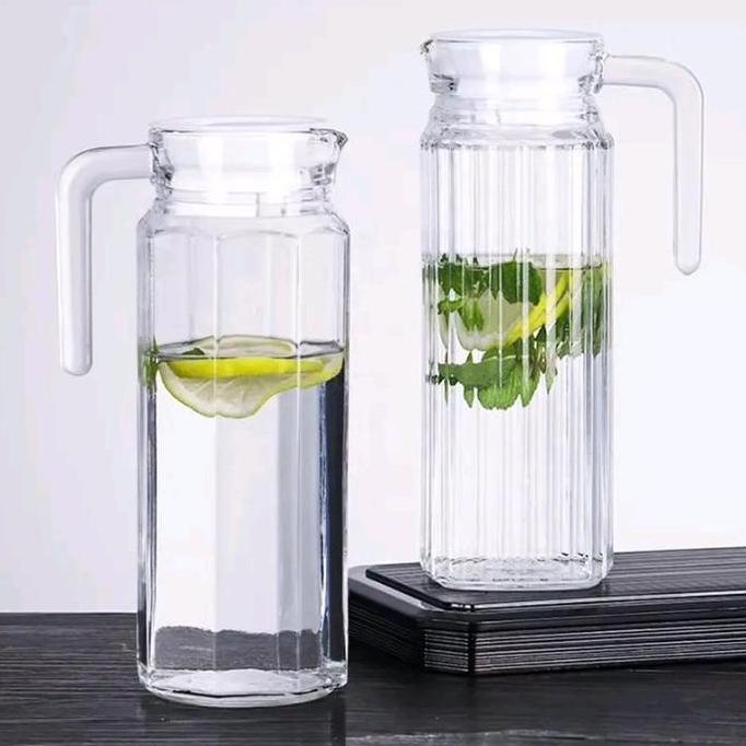 Xxx1- ( Kim Glass)Jug Pitcher 1.1 Liter Bahan Kaca