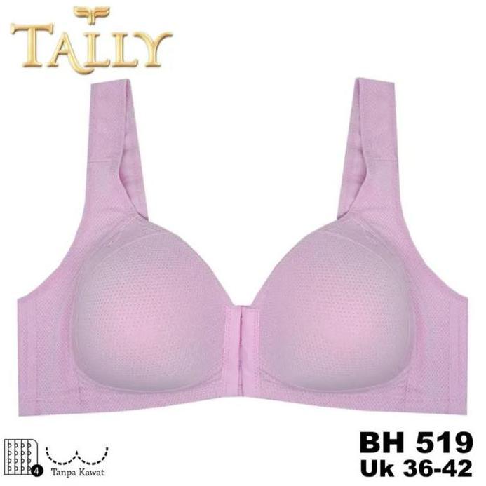 Febon- Syakilasunderwear Bh Bukaan Depan Tally 519 (Cup Besar, Kait Depan, Busa Tipis, Tanpa Kat)