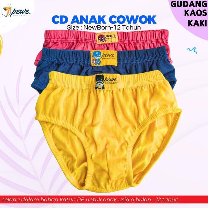 Croco- 1 Lusin/ 6 Pcs Cd Anak Cowok - Celana Dalam Anak Laki Laki - Celana Dalam Anak Laki - Cangcut