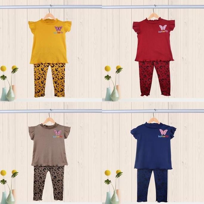 Owlet - setelan anak perempuan / setelan bordir  / baju anak perempuan Fashion