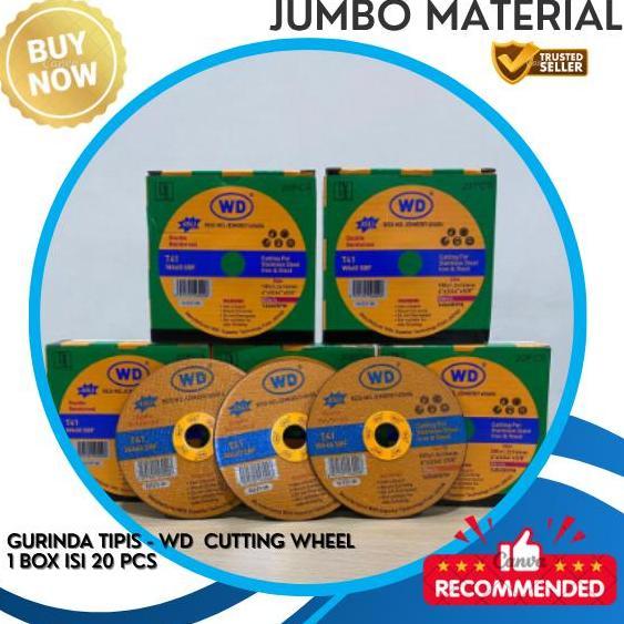 Batu Gurinda WD Batu Gerinda WD Batu Potong WD Batu Gerinda WD 4" WD Cutting Wheel 4" inch - Mata Ge