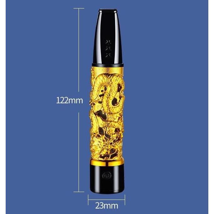 Pipa Rokok Asbak Ashtray Portable Dengan Korek Bara Motif Naga Terlaris